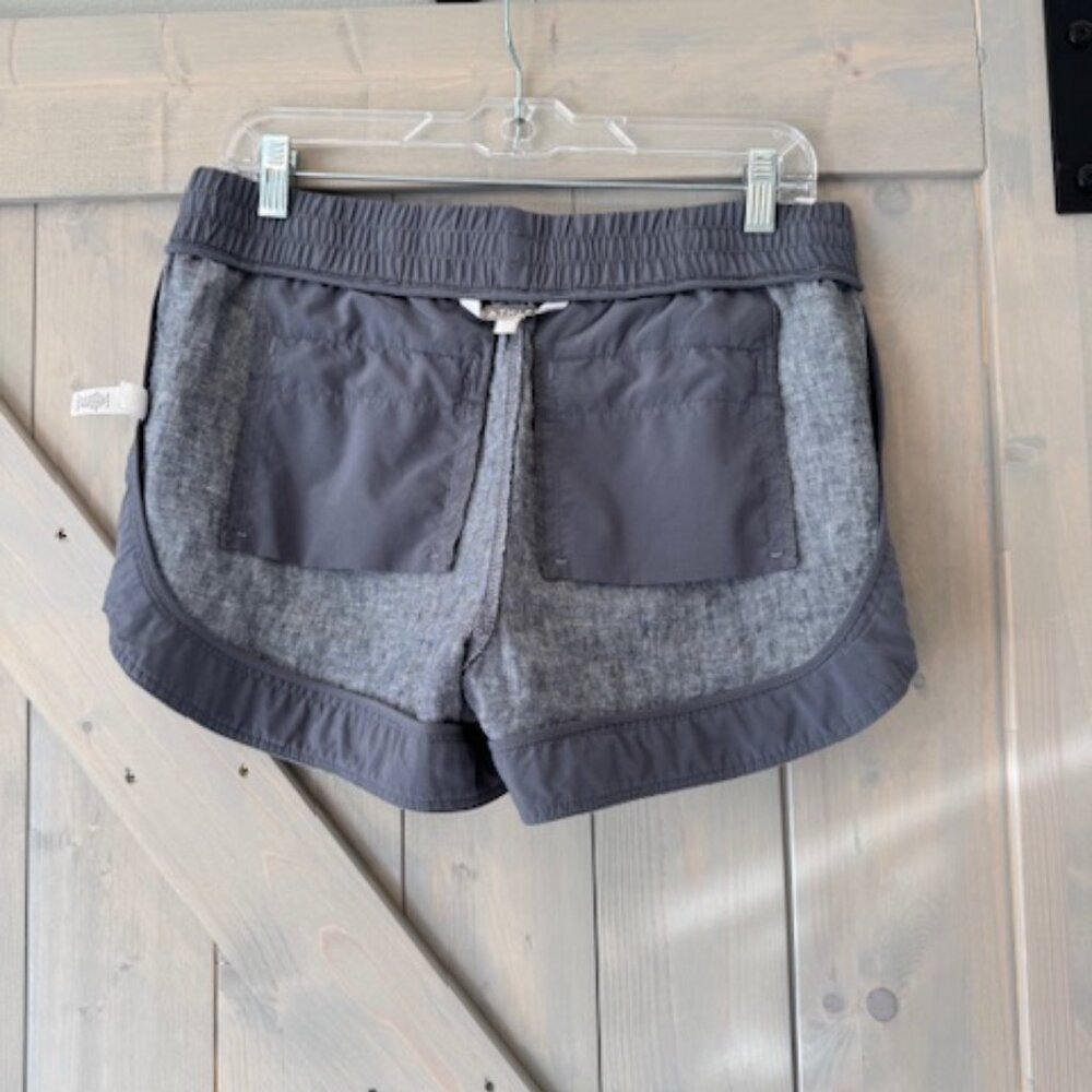 Athleta Beachside Bali Linen Shorts Womens Size 8 EUC Grey - Picture 5 of 8